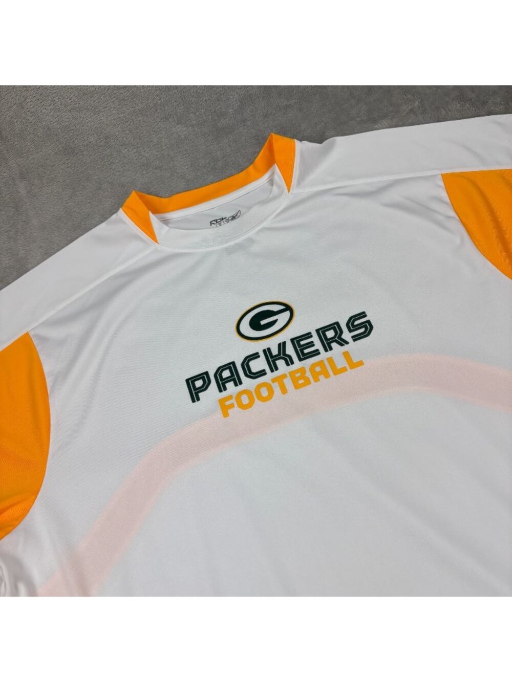 Reebok Play Dry NFL Green Bay Packers Football Shirt Mens Medium Yellow White